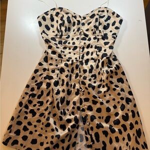 Beginning Boutique Fawn Mini Dress - Leopard
